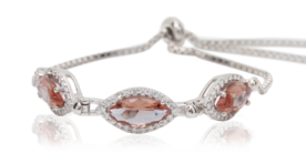 серебряный браслет с полудрагоценными камнями sudraba aproces